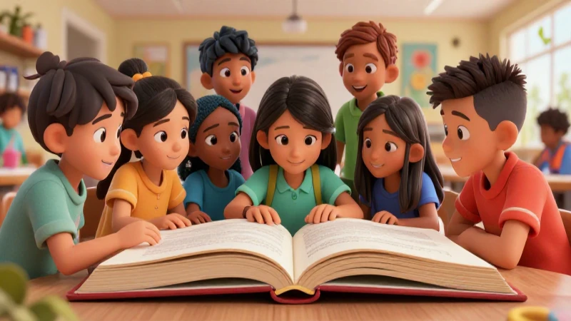 Niños diversos aprendiendo en un ambiente dinámico