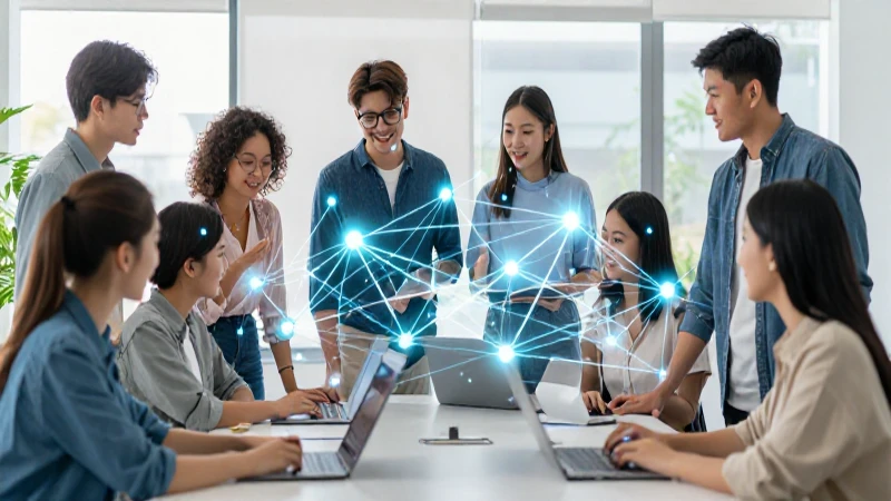 Facebook: Qué es, aplicaciones, definición y concepto 8 Red digital conecta a estudiantes en un aula moderna