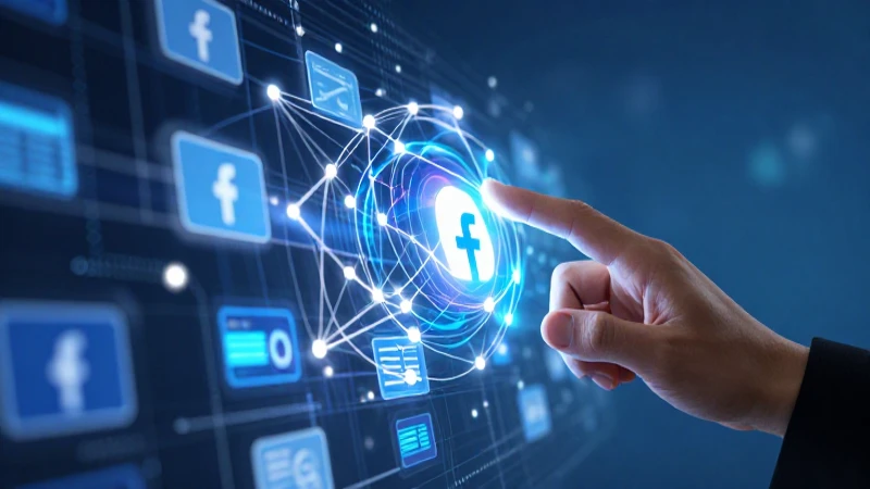 Facebook: Qué es, aplicaciones, definición y concepto 5 Interfaz holográfica dinámica con datos en azul