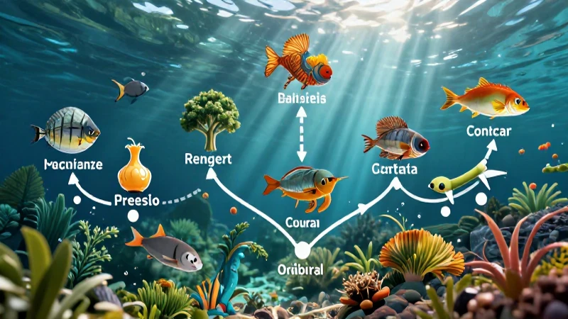 Ecosistema vibrante bajo luz natural dramática