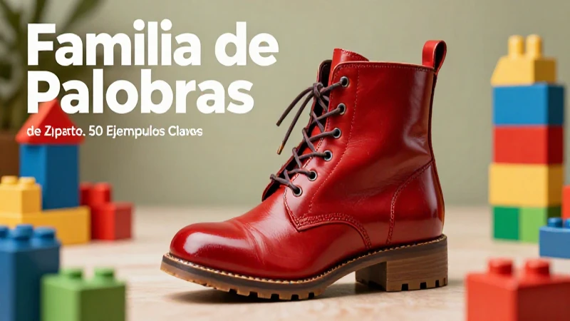 Familia de las Palabras: 50 Ejemplos Clave para Entender 8 Guía visual: familia de palabras con botas