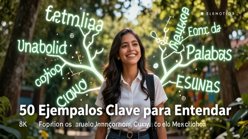 Familia de las Palabras: 50 Ejemplos Clave para Entender 6 Ilustración profesional sobre familias de palabras