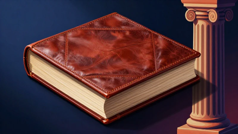 Libro de historia lujoso con estilo dramático