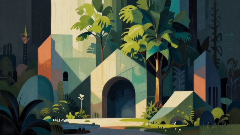 Ilustración abstracta, dramática y de alta calidad