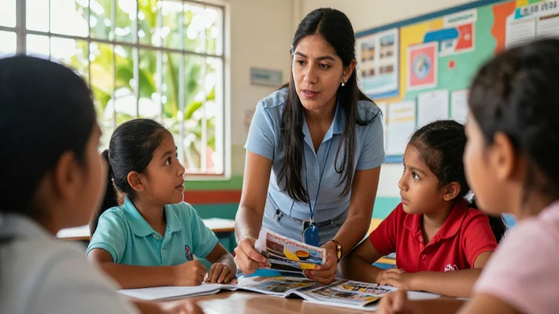 Conoce la impresionante Fase 1 de la Nueva Escuela Mexicana 4 Maestra mexicana guía el aprendizaje rural