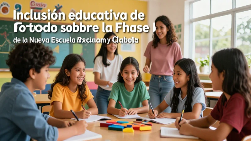 Inclusión educativa y Fase 5 de la NEM