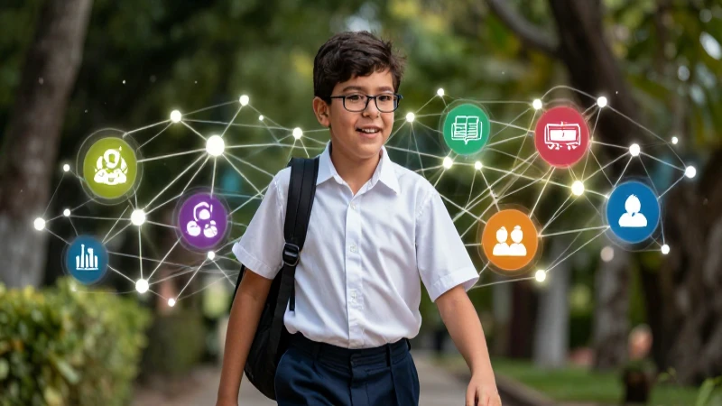 Conoce todo sobre la Fase 6: las novedades y secretos más esperados 3 Estudiante mexicano moderno con red de conocimiento