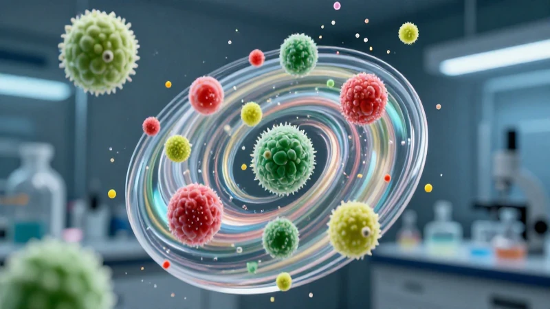 Microscopía futurista: partículas vibrantes en fluido estable