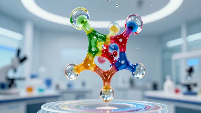 Gotas suspendidas en ciencia futurista macro