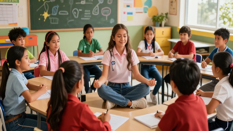 Niños mexicanos aprendiendo de forma colaborativa y detallada