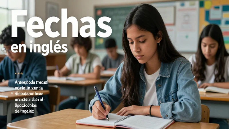 Aprender formatos de fechas en inglés