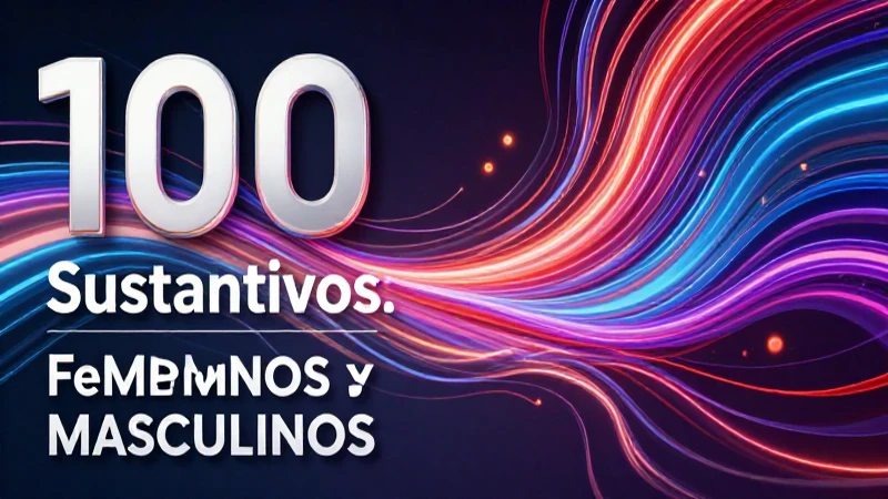 100 sustantivos en diseño de ilustración 3D