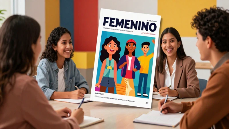 Ilustración educativa sobre género y lenguaje