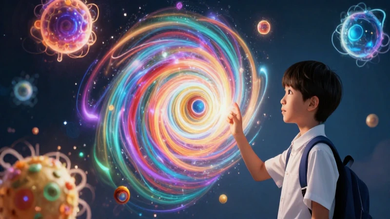 Fenómeno: Definición y Concepto Esencial para Comprender 6 Estudiante explora energía abstracta vibrante
