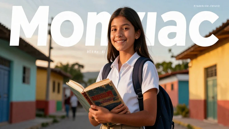 Estudiante mexicano esperanzado en comunidad vibrante