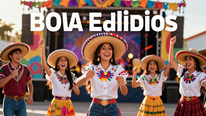 Fiesta mexicana vibrante con jóvenes dinámicos