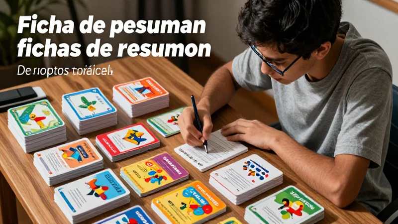 Cómo crear fichas de estudio efectivas