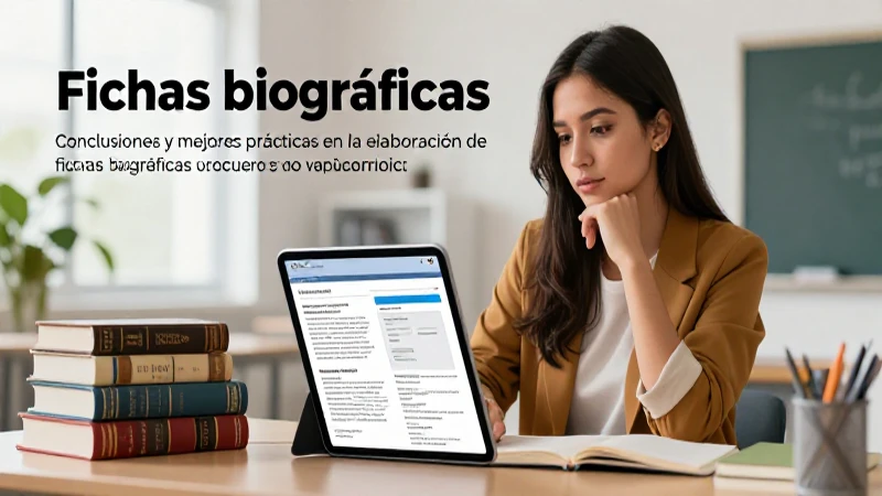 Fichas biográficas: Elementos, formatos y ejemplos claves 8 Guía profesional de fichas biográficas