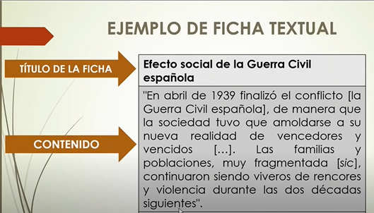 fichas de comentario ejemplos y guia practica util