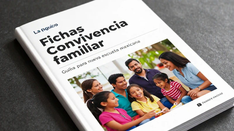 Fichas convivencia familiar: Guía PDF para nueva escuela mexicana 3 Portada profesional para guía familiar mexicana