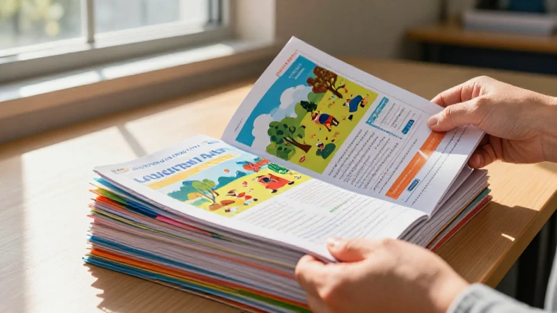 Hojas educativas vibrantes con luz cálida