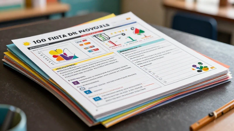 10 ejemplos de fichas educativas profesionales y vibrantes