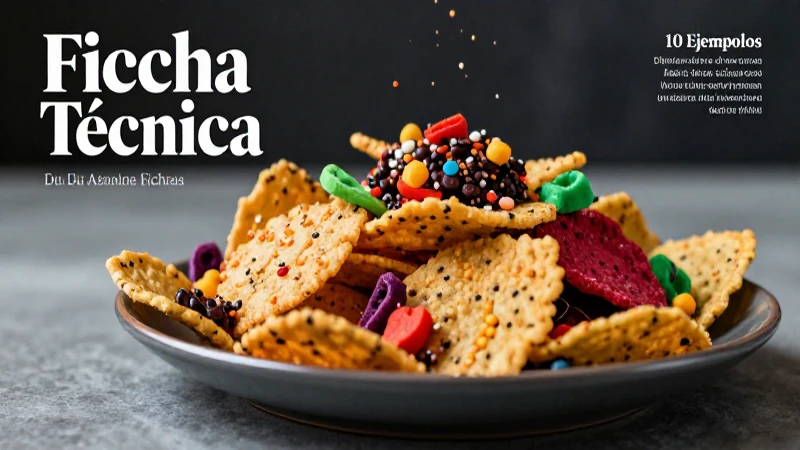 Fichas tec: 10 Ejemplos de Ficha Técnica de Productos 6 Ficha técnica de snacks mexicanos vibrantes y coloridos