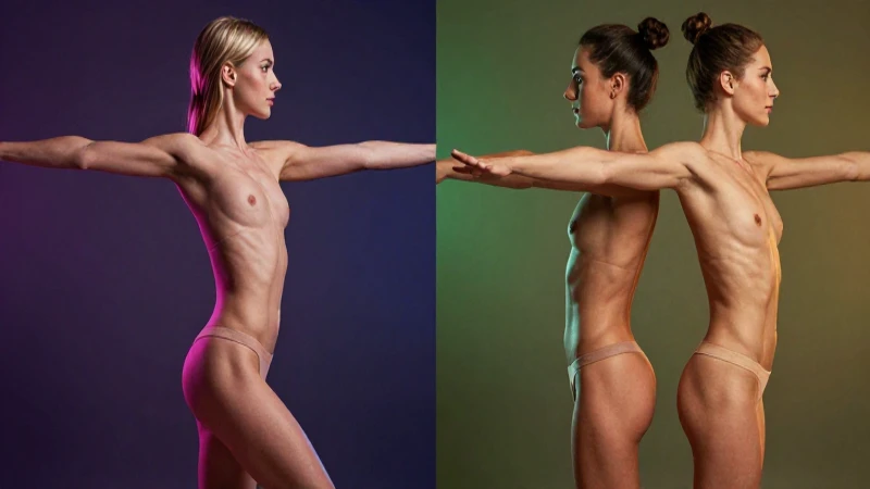 Simetría perfecta: estudio corporal antes y después