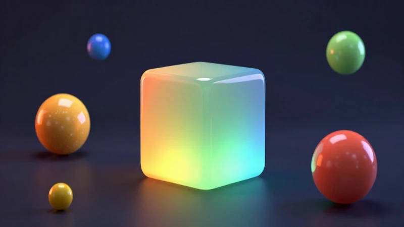 Formas tridimensionales brillantes y realistas en estudio