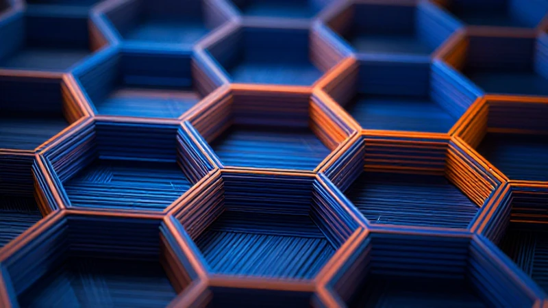 Hexágono geométrico dinámico y detallado