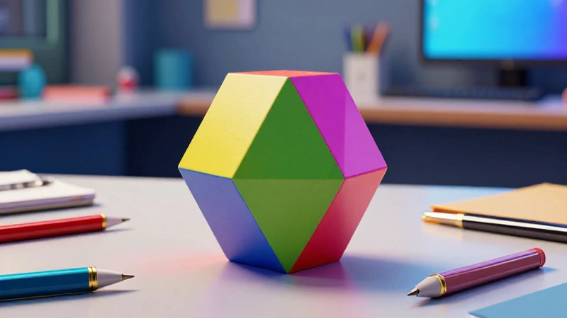 Diseño geométrico vibrante con herramientas de precisión