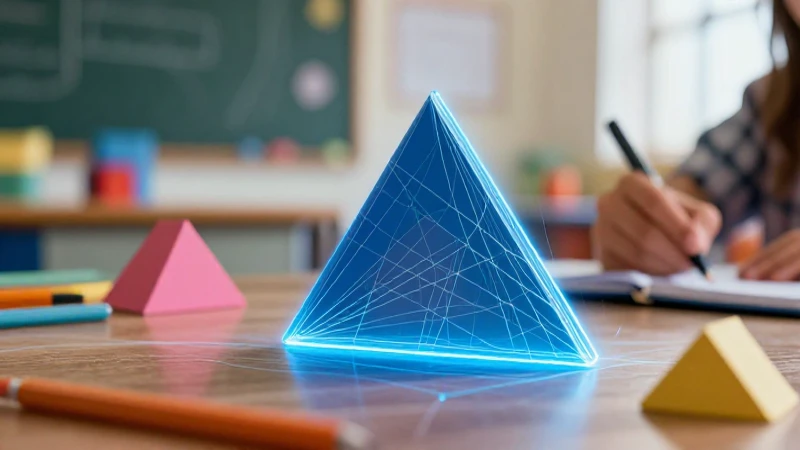 Diseño educativo de triángulos rectángulos modernos