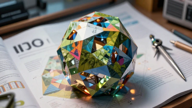 Diseño académico de estructura noagonal realista y compleja