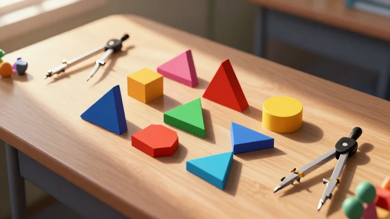 Geometría colorida en ilustración profesional
