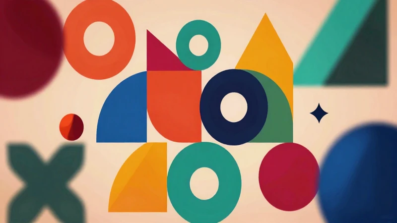 Diseño geométrico vibrante, modernista y educativo