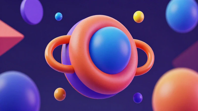 Ilustración moderna educativa con formas geométricas flotantes