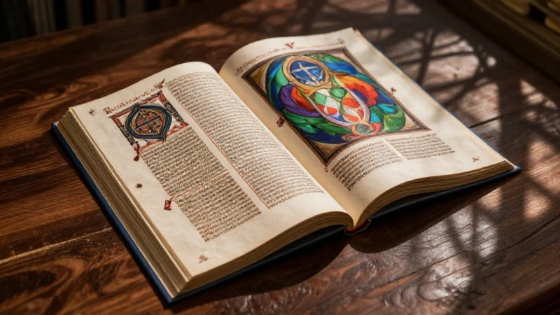 Filosofía medieval: historia, pensadores y su legado 7 Ilustración medieval elegante sobre madera