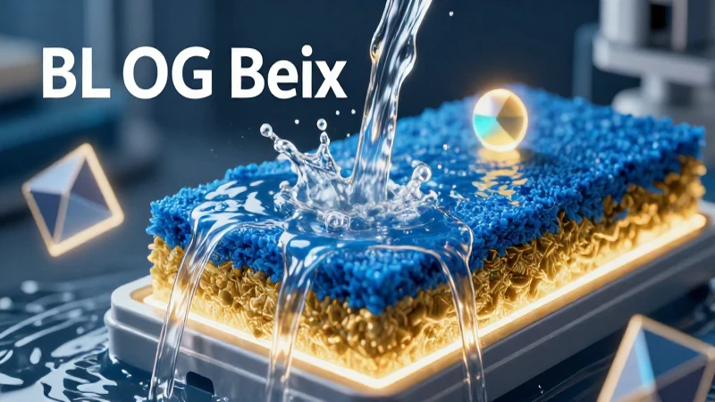 Render profesional de filtración de agua, estilo premium