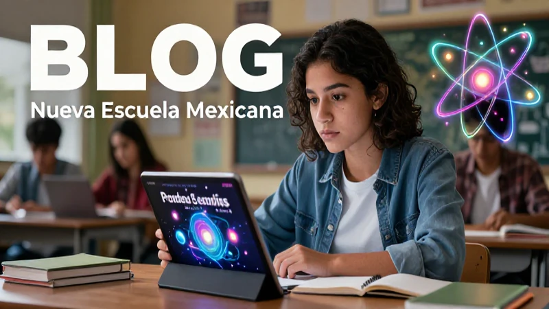 Estudiante mexicano estudia física con estilo moderno