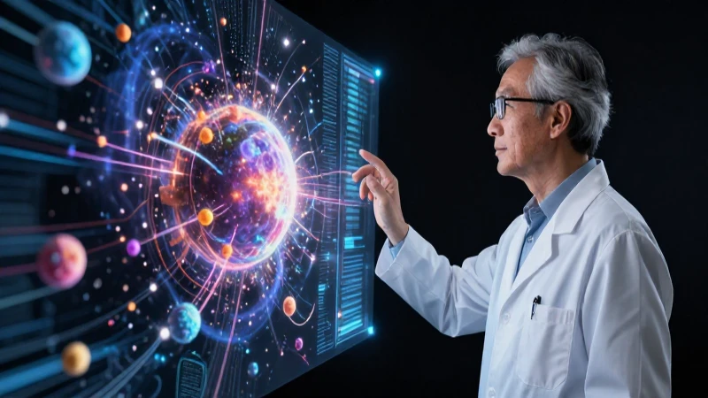 Científico observa el cosmos holográfico con partículas dinámicas