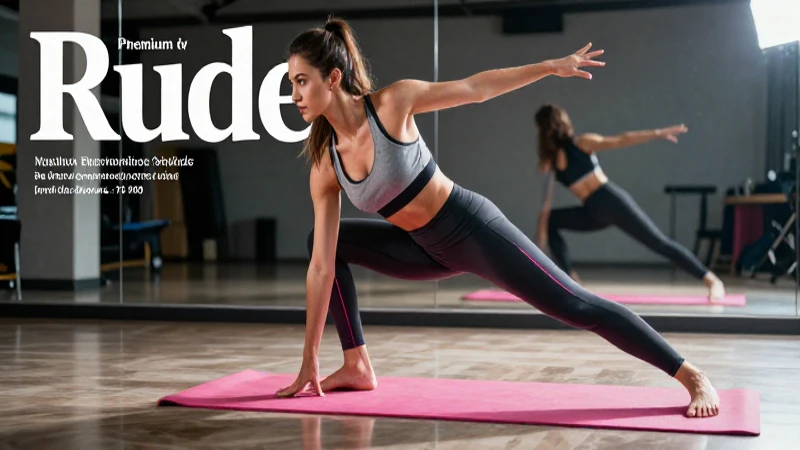 Atleta dinámico con estética fitness premium