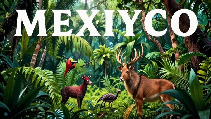 Realismo vibrante del ecosistema natural mexicano