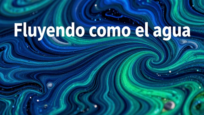 Fluidez y color: el arte natural