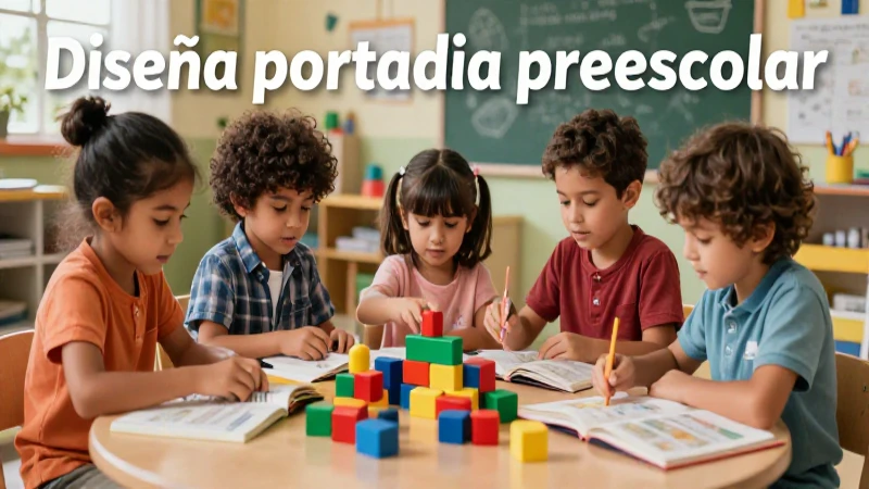 Fondos educativos vibrantes para preescolar