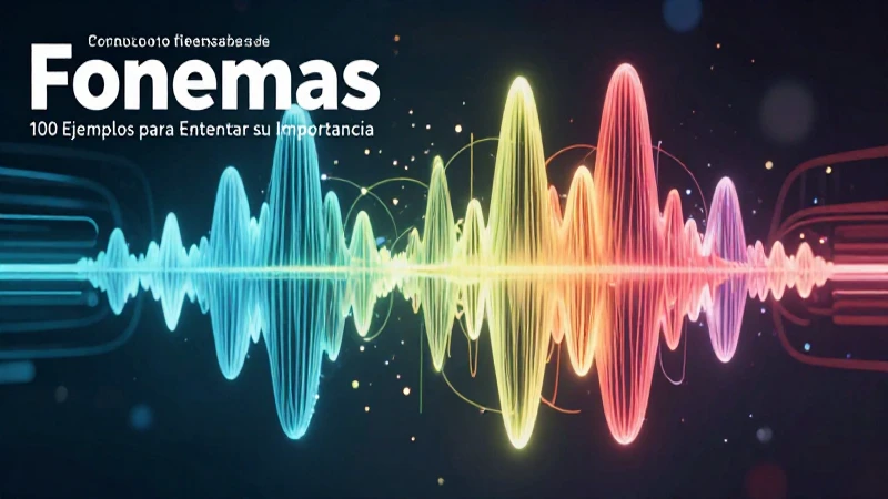 Fonemas: 100 Ejemplos para Entender su Importancia 10 Los fonemas son claves para entender el lenguaje