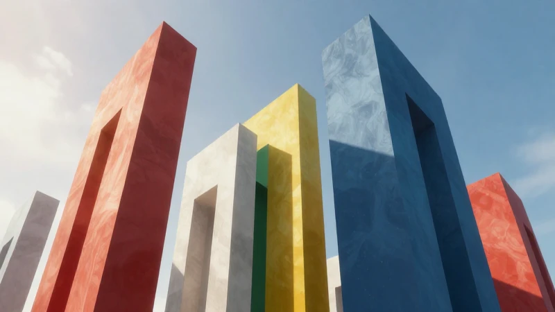 Ilustración profesional de estructura federal abstracta