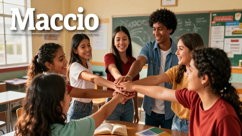 Formación cívica y ética: Claves para una sociedad justa 7 Estudiantes unidos colaborando en vibrante México