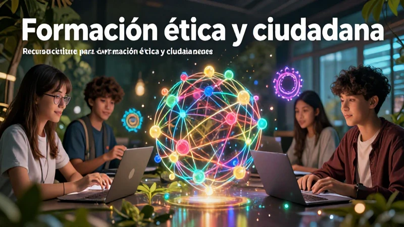 Formación ética y ciudadana: conceptos y actividades clave 6 Estudiante aprende valores cívicos en entorno digital