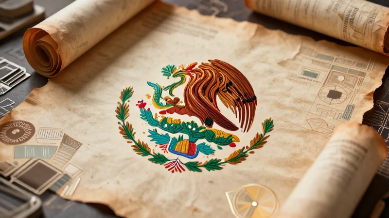 Formas de gobierno en México: historia, características y actualidad 4 Sello mexicano moderno y vibrante con datos dinámicos