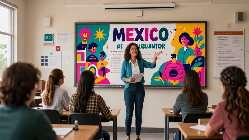 Educador dinámico, plan vibrante, estética profesional
